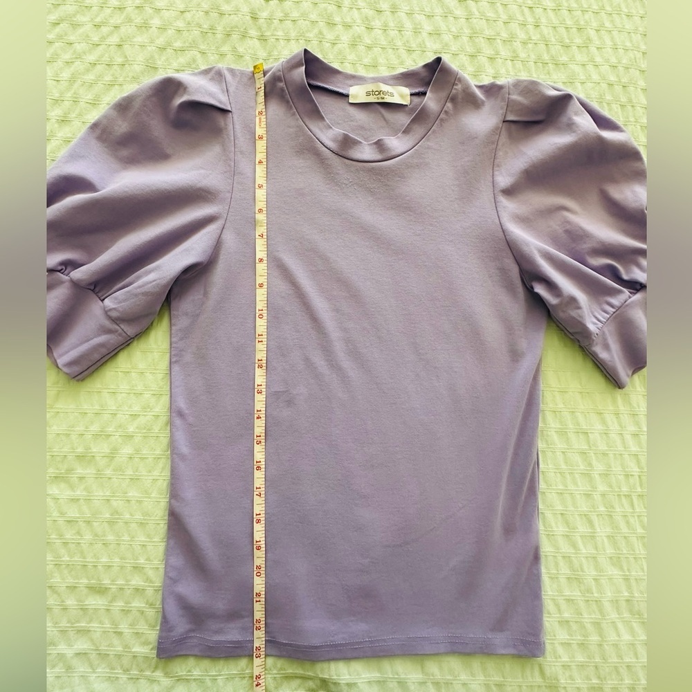 Storets Lavender Puff Sleeve Blouse - Picture 8 of 9